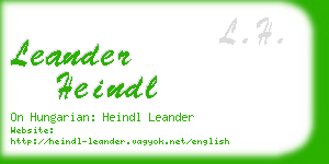 leander heindl business card